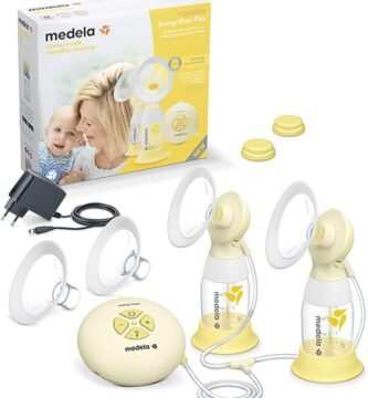 Medela - Sacaleches eléctrico doble, recargable por USB