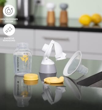 Medela Solo - Sacaleches eléctrico, notablemente más silencioso, recargable por USB, con protector mamario PersonalFit Flex