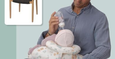 RUGUIES- Cojín Lactancia Ajustable y Ergonómico- Cojín de Lactancia pequeño- Almohada Embarazo-Funda Extraíble y Lavable 100%