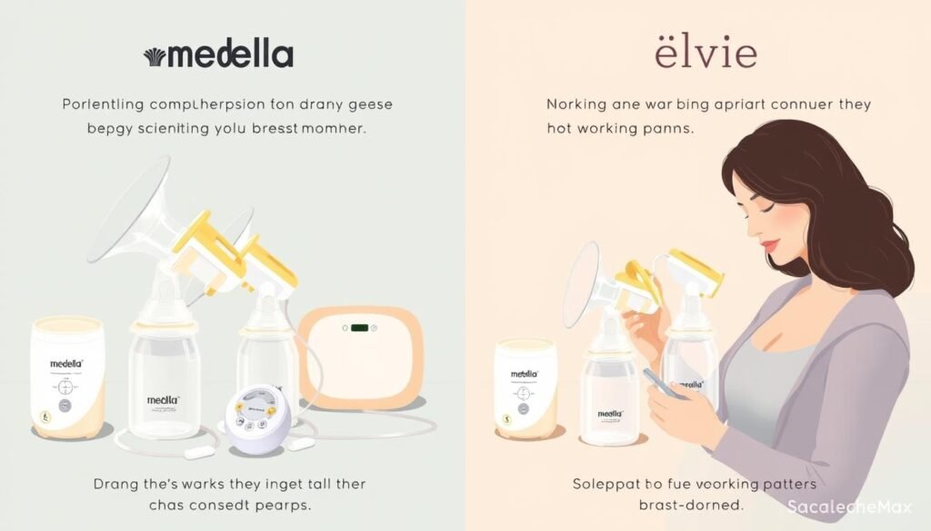 Comparación Medela y Elvie sacaleches