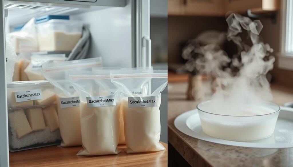 Congelación y descongelación de leche materna